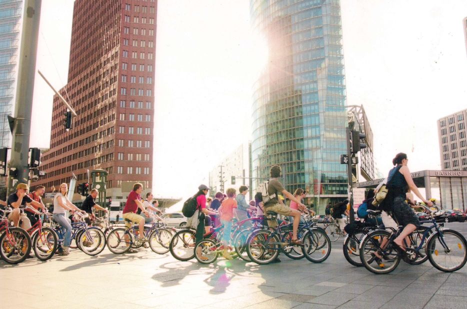 <strong>Germany: </strong>German "drivers are so aware of cyclists and so polite," says MacDonald. Berlin (pictured) regularly appears on lists of the world's most bike-friendly cities. 