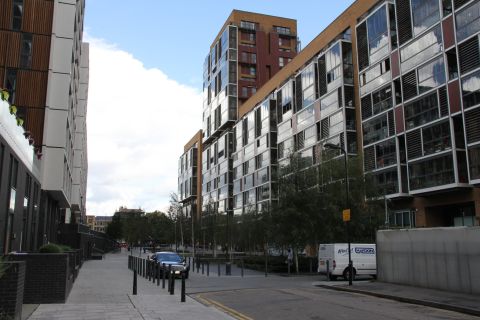 Flash new-build apartments like the stylish Dalston Square (pictured) have altered the appearance of many an east London neighborhood but some long-time residents say they have been priced out by the changes.