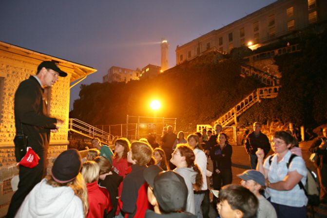 Approximately 1,500 criminals cycled through Alcatraz federal penitentiary, including crime boss Al Capone and Robert "Birdman" Stroud. Only 700 people are allowed on the island at night, compared with the approximately 5,000-6,000 people that come through each day. 