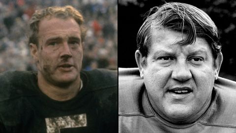 In 1963, the NFL suffered a double black eye with the banishment of two of football's biggest stars for betting on their respective teams. The culprits, Packers stalwart Paul Hornung, left, and Detroit standout Alex Karras, admitted their transgressions and accepted the punishment, causing Commissioner Pete Rozelle to extend grace and reinstate them after only a year in exile.
