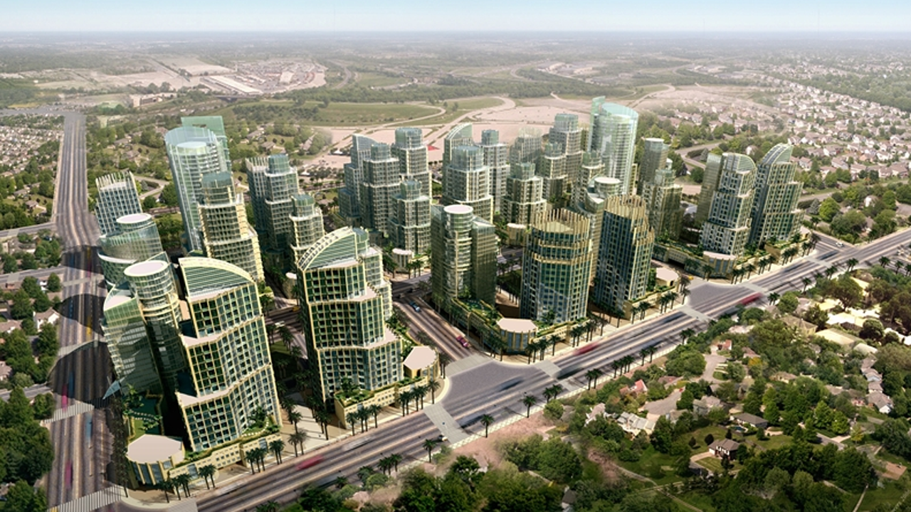 Buildings will be cooled by chilled water pumped through a vast network of pipes, which the city's developers say is more energy efficient than electrical air conditioning.