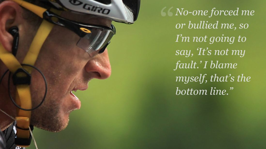 armstrong on blame