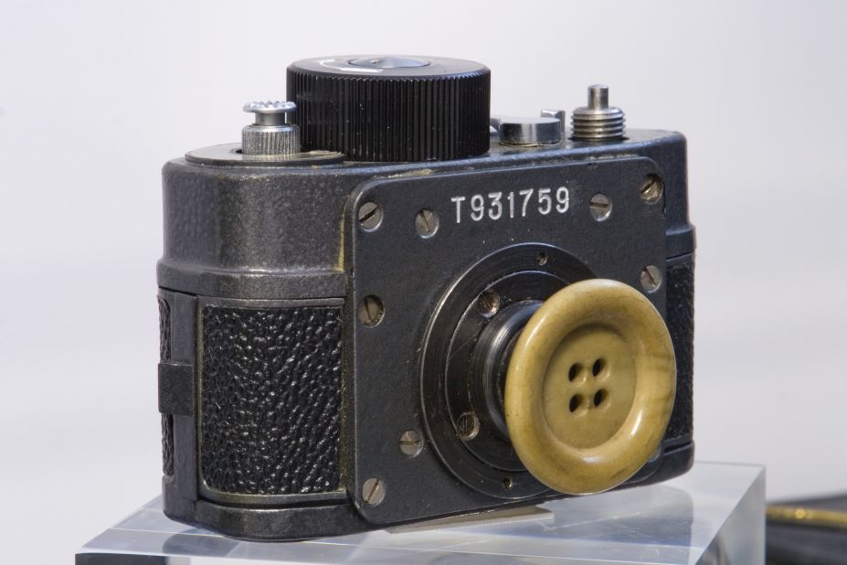 A miniature camera disguised as a button, on display in Berlin's Stasi Museum, shows the lengths to which East Germany's spies went to keep tabs on their rivals, and fellow citizens.