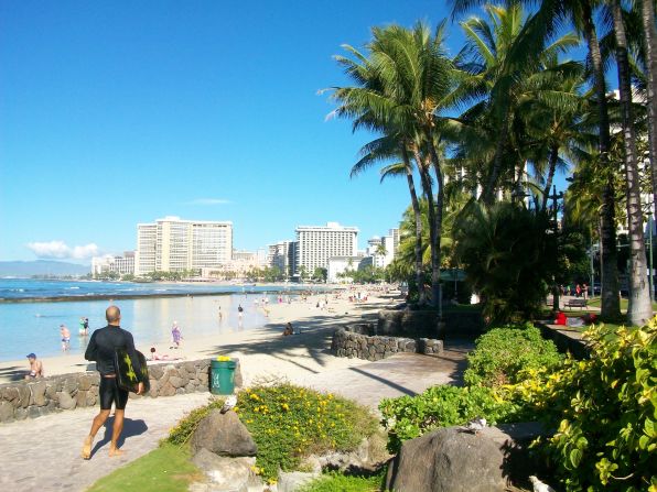 If nature isn't your thing, Waikiki's <a href="http://ireport.cnn.com/docs/DOC-1093715">Kalakaua Avenue</a> offers a variety of <a href="http://www.gohawaii.com/oahu/plan-a-trip/shopping/waikiki-shopping" target="_blank" target="_blank">luxury boutiques</a> for shoppers, and you'll still be able to see a stunning ocean view from the street.