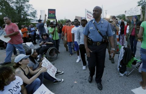 HIghway Patrol Capt. Ron Johnson, who grew up near Ferguson, MIssouri, was credited with helping to calm the racial unrest that erupted there in August following the fatal police shooting of an unarmed black teenager. Johnson even took the unusual step of marching with protesters upset about Michael Brown's death. 
