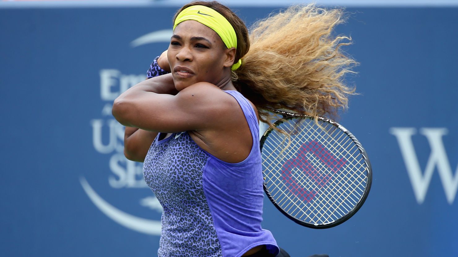 Serena Williams blasted past Ana Ivanovic to win her 62nd WTA title