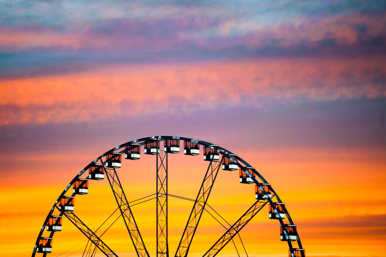 <a href="http://rouedeparis.com/home.htm" target="_blank" target="_blank">La Grande Roue de Paris</a>, a transportable <a href="http://ireport.cnn.com/docs/DOC-1097498">Ferris wheel</a>, stands at almost 200 feet tall, carrying 42 gondolas that hold up to eight people each.