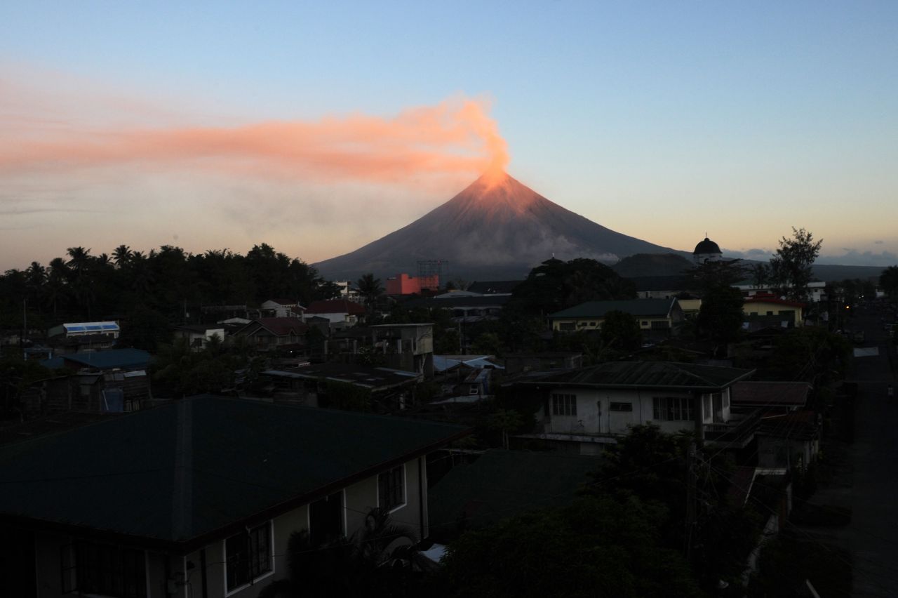 Mayon in the Philippines is known for its perfect conical shape. Any angle provides a stunning picture.