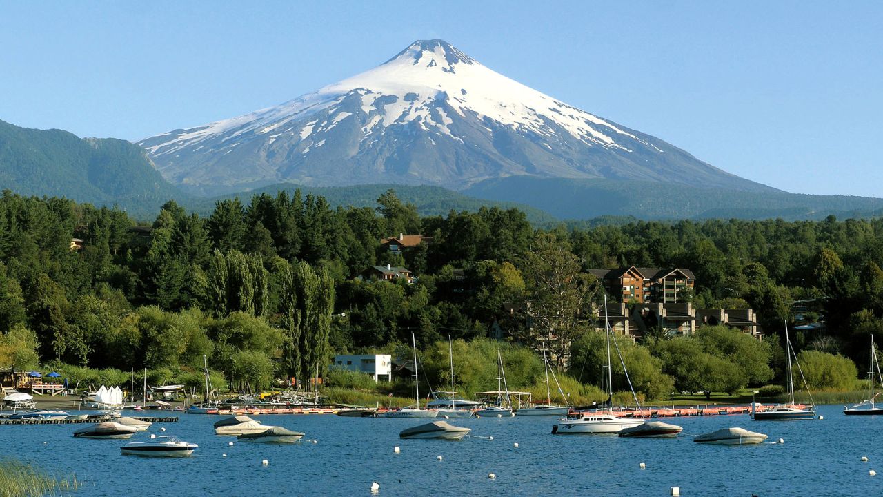 Villarrica is one of the few permanently active volcanoes in the world.