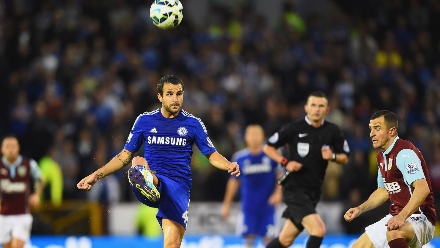 Cesc Fabregas, who joined Chelsea from Barcelona, impressed against Burnley in his team's comfortable win. 