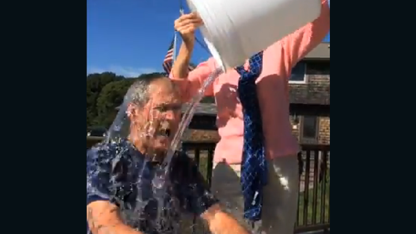 George W Bush ice bucket challenge