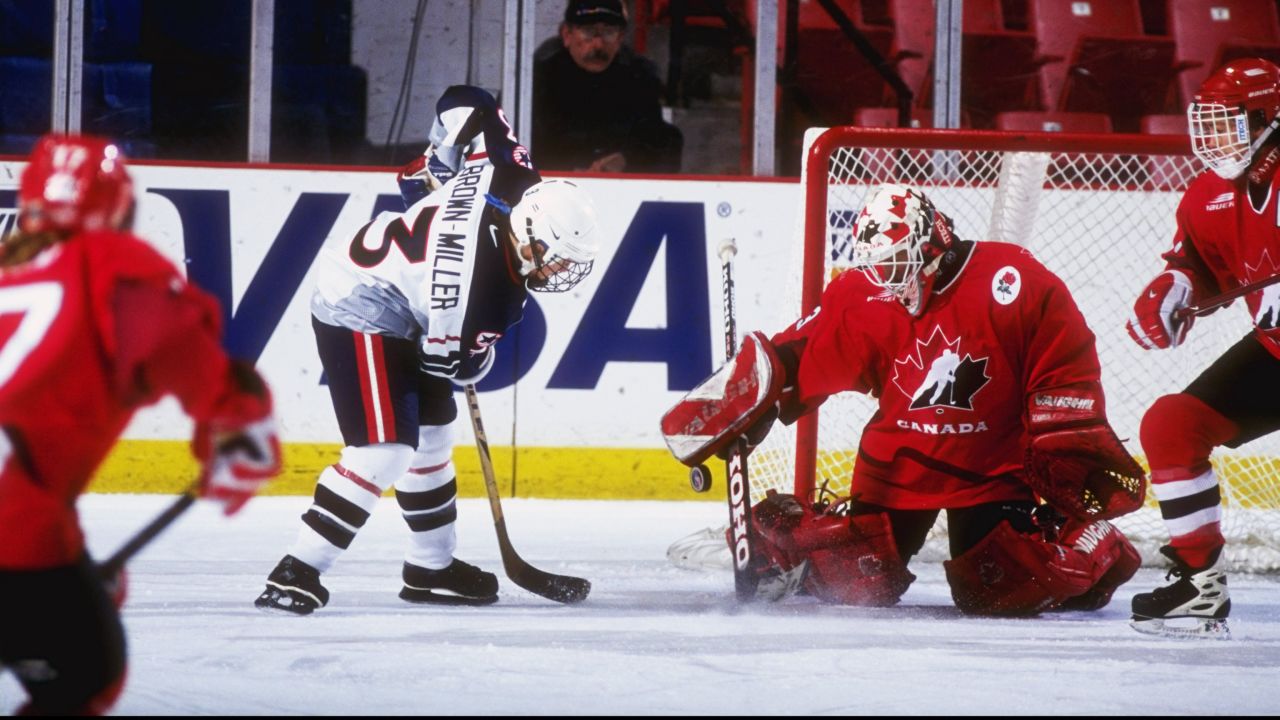 Canadian Manon Rheaume became the first woman to play in a regular-season professional hockey game in 1992 when she suited up for for the Tampa Bay Lightning.