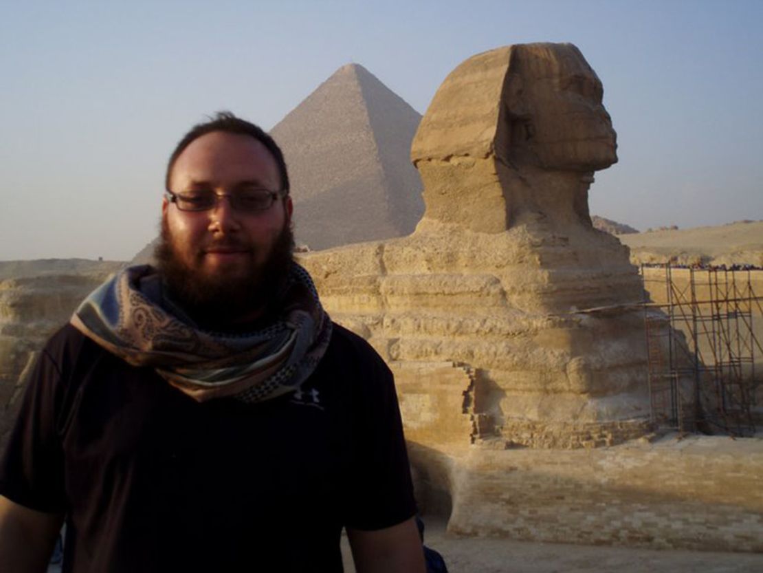 The photo, taken from Facebook, shows Steven Sotloff, an American journalist identified as one of ISIS's captives.