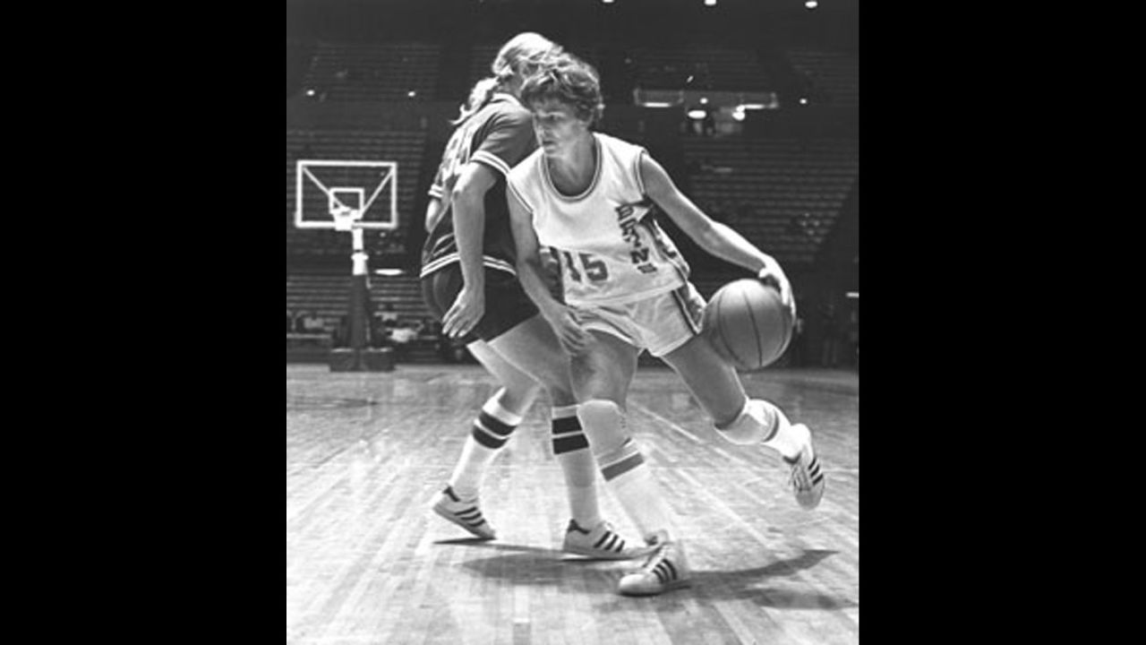 Basketball standout Ann Meyers Drysdale was the first woman to earn a full athletic scholarship from University of California-Los Angeles. She was offered a free-agent contract with the NBA's Indiana Pacers in 1979 -- unprecedented for a female player.