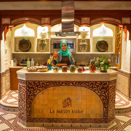 <strong>La Maison Arabe</strong><strong>: </strong>Cooking workshops are conducted by a dada (traditional Moroccan cook) or a chef from the La Maison Arabe restaurant.