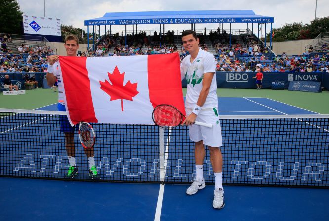 After Wimbledon, in Washington, Raonic and Pospisil took part in the first all-Canadian singles final. Raonic defeated his compatriot 6-1 6-4 at the hard-court event.  