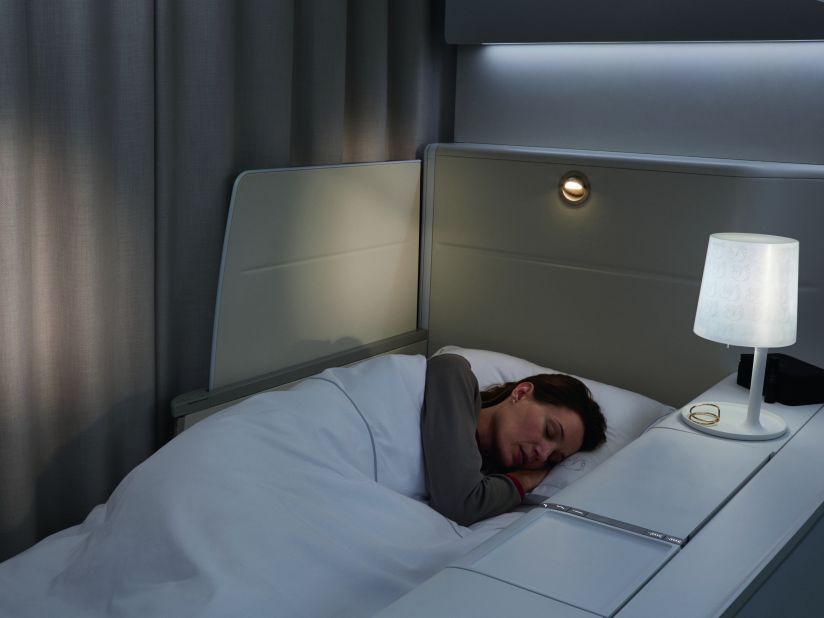 Air France's new La Premiere cabin has mini-suites with lie-flat seats that adapt to each passenger's morphology, and a 24-inch HD screen.