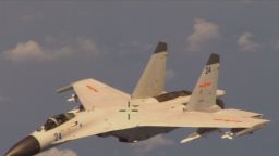 A chinese fighter jet came possibly within 20-30 feet of a U.S. P-8 aircraft in international airspace