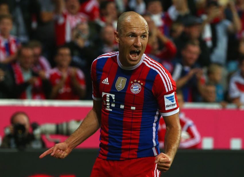 The Dutch winger, who ran riot against Barcelona last time the two teams met, has been ruled out for the rest of the season with injury. Robben sustained a torn calf while playing and will have to watch the game from the stands.