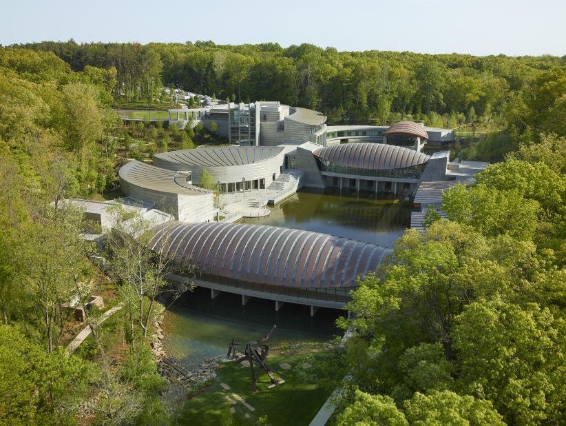 Crystal Bridges Museum of American Art in Bentonville, Arkansas is the brainchild of Walmart heir Alice Walton, who has collected centuries of American art and now displays it in the same town where Sam Walton opened his first five and dime.