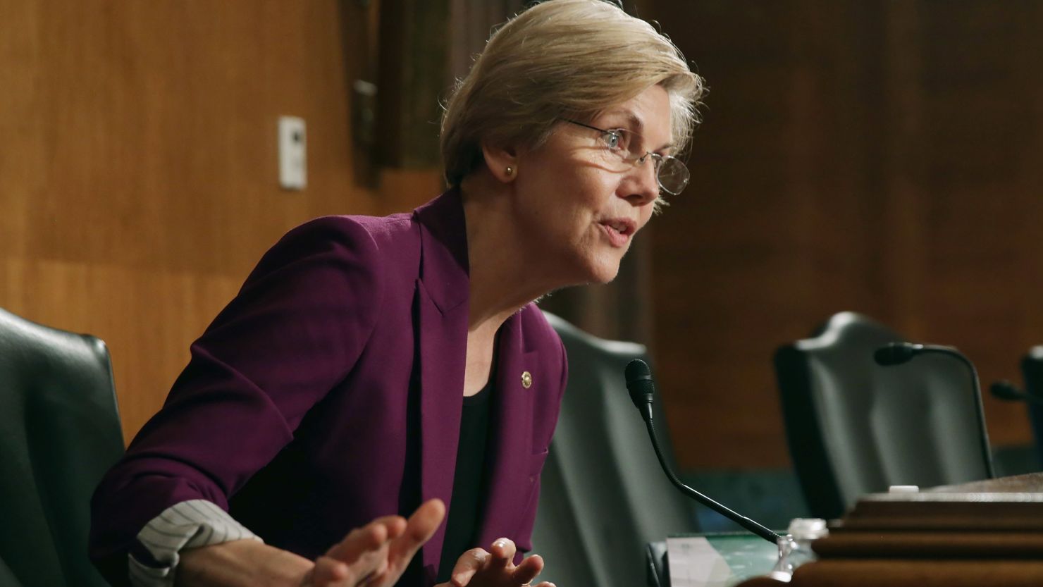 Sen. Elizabeth Warren is seeking Senate hearings on the revelations in secret tapes.