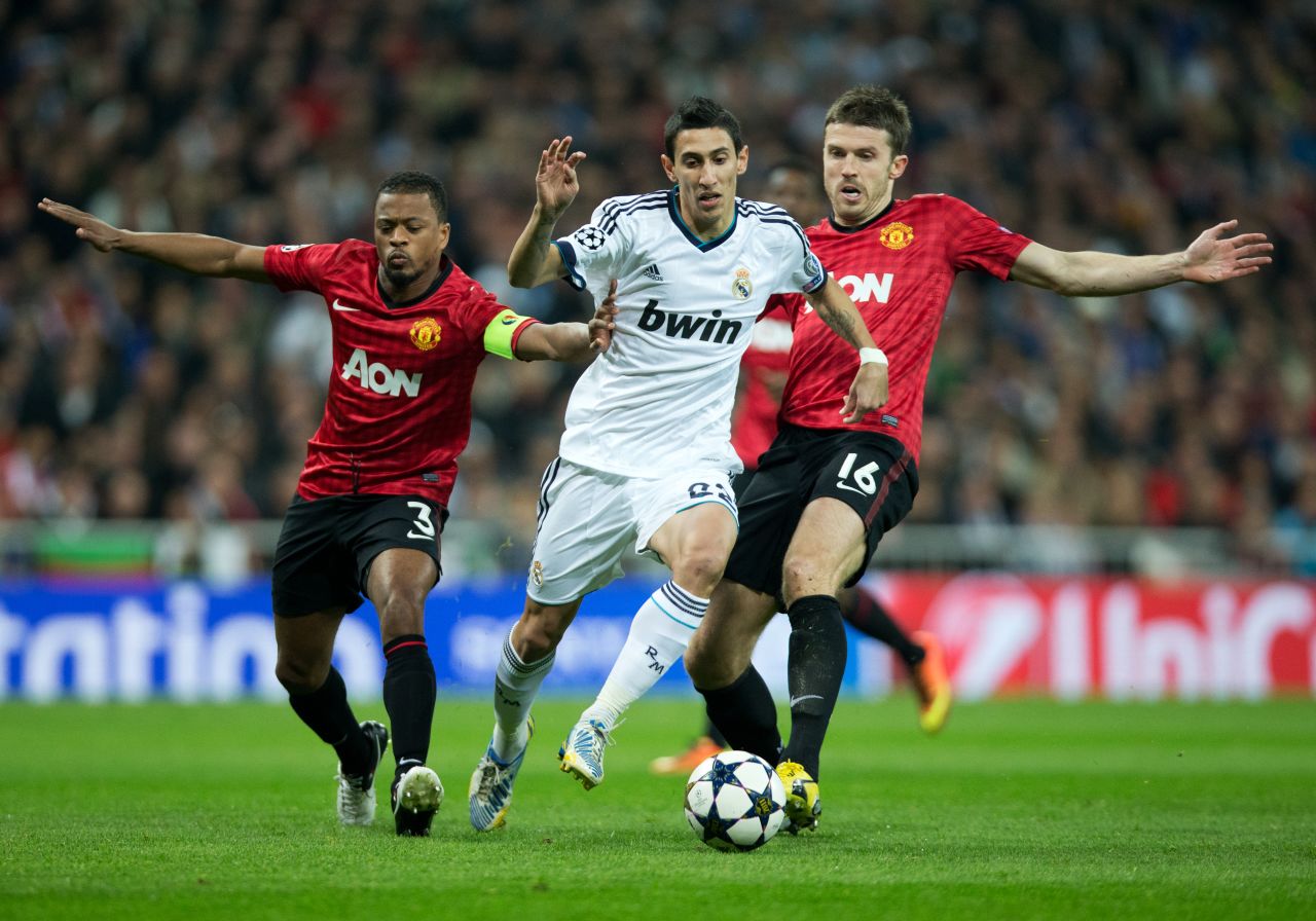 Di Maria's last appearance at Old Trafford was during Real's Champions League victory in 2013. 