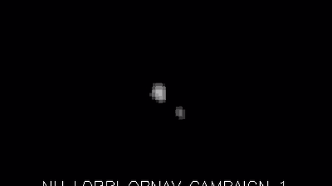 A sequence of 12 images shows Charon orbiting Pluto in July 2014. - (NASA)