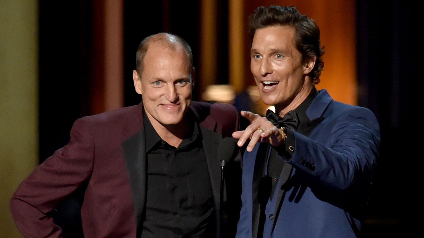 The magical duo of Harrelson and McConaughey was one of the best parts of the 2014 Emmys, as evidenced by how often host Meyers pulled them out for jokes. When the "True Detective" co-stars took the stage, we all got a glimpse of their Southern-accented bromance. "You won an Oscar, Sexiest Man Alive, and now you want an Emmy too," Harrelson said to McConaughey who retorted, "I think that you should have gratitude for what you have, and not envy what I do." 