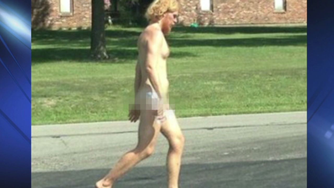 Naked man roams streets ... legally