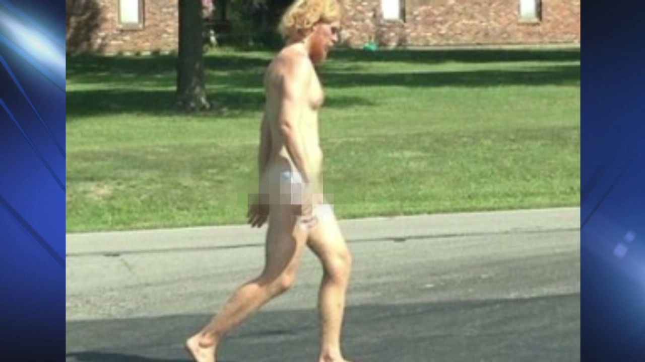 Naked man roams streets ... legally