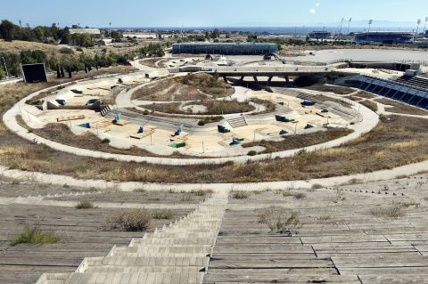 The Olympic Canoe and Kayak Slalom Center lies eerily silent and in ruin for all to see.