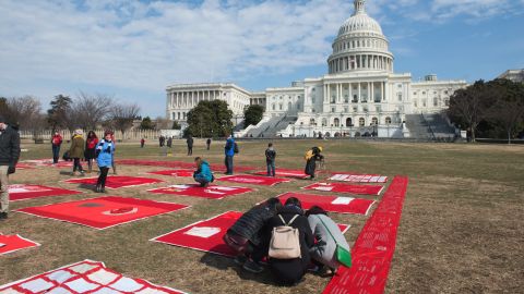 The Monument Quilt began in summer 2013 and has been growing ever since. This summer, activist group "Force: Upsetting Rape Culture" took the quilt on a 13-stop road trip in 12 states, displaying portions of the quilt and collecting squares made by people in the host communities.