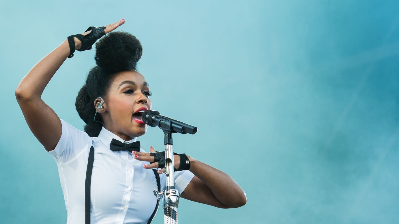 Singer Janelle Monae always dresses to impress and often wears a bow tie with her signature black and white ensembles. Click through the gallery for more bow tie-loving celebs as we celebrate National Bow Tie Day on August 28.