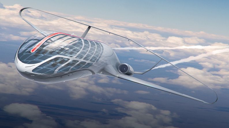 Chang's "bubble canopy" concept airliner would offer passengers quite a view. Its cabin offers multiple windows covering much of its fuselage. "Most people would be interested in fighter jets," Chang said. "But because my dad worked for an airline, I would always be interested in commercial jetliners." 