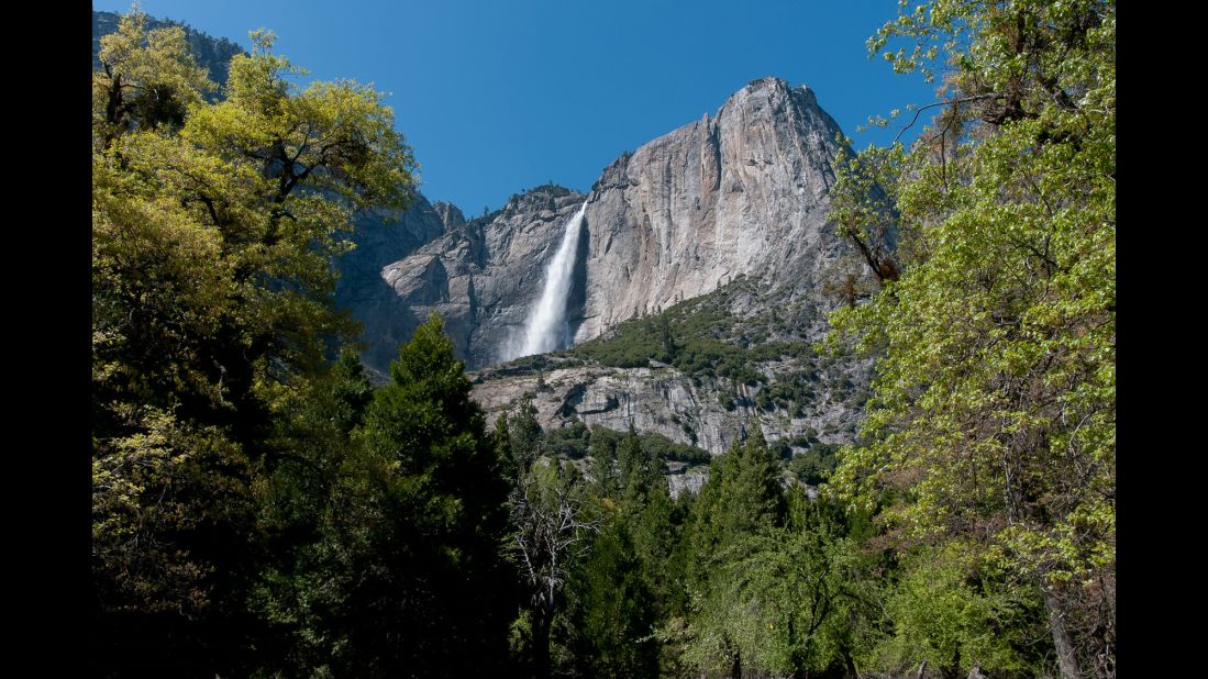 Arndt likes to visit Yosemite National Park in California in early to mid-May, avoiding the summer crowds, but still witnessing the waterfalls at their peak. 