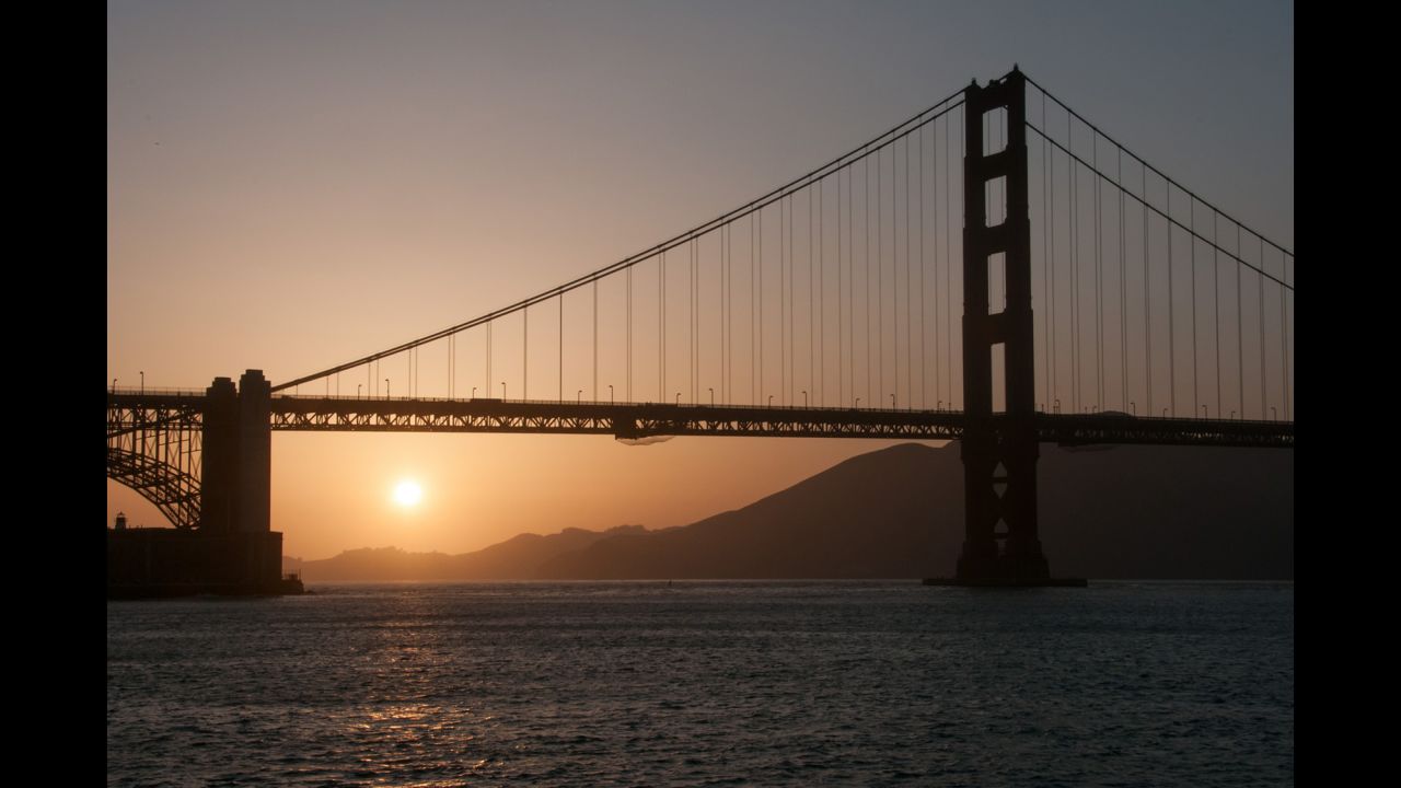 The Golden Gate Bridge, which connects the city of San Francisco with Marin County, is named after the Golden Gate Strait. The strait is the entrance to San Francisco Bay from the Pacific Ocean.