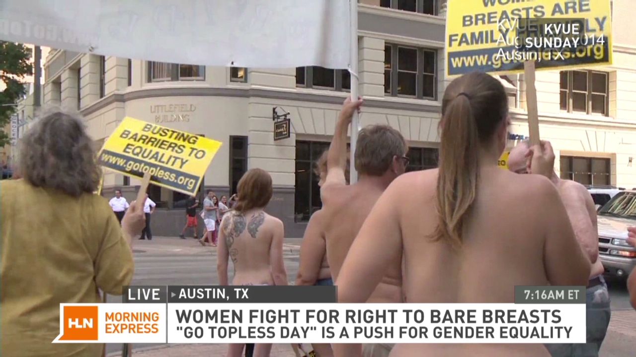 Topless sisters fight for their right to bare breasts