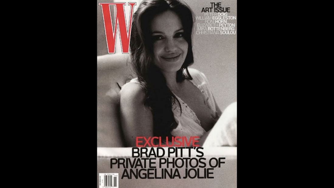 Actor Brad Pitt took this W magazine cover photo of his partner<a href="http://www.wmagazine.com/people/celebrities/2008/11/brad_pitt_angelina_jolie/" target="_blank" target="_blank"> Angelina Jolie</a> while she breastfed one of their twins in 2008.