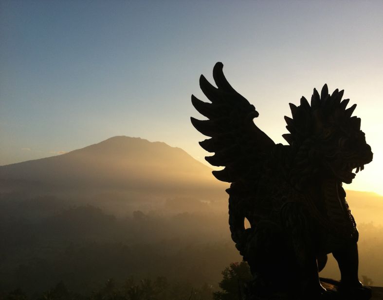 Overnight visitors to Sideman can wake up early to climb the summit of Gunung Agung, the island's tallest and most revered volcano, in time for sunrise. 