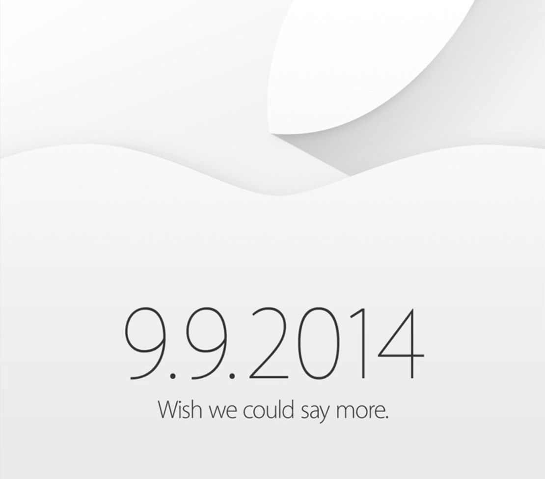 Apple's invitation to a Sept. 9 iPhone event teases more -- possibly a long-awaited smartwatch.