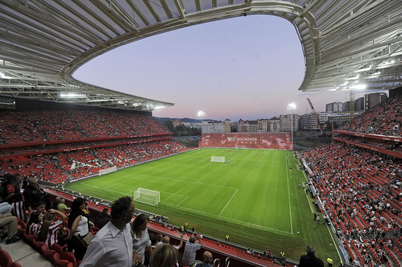 The new San Mames stadium will host Champions League football after Athletic Bilbao overcame Napoli in the playoff. The club has not featured in the group stage since the 1998-99 season.
