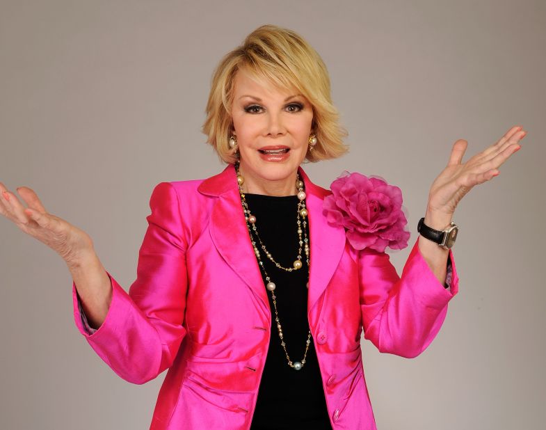 <a href="http://www.cnn.com/2014/09/04/showbiz/celebrity-news-gossip/joan-rivers-obit/index.html" target="_blank">Joan Rivers</a>, the sassy comedian whose gossipy "can we talk" persona catapulted her into a career as a headlining talk-show host, best-selling author and red-carpet maven, died September 4. She was 81.  