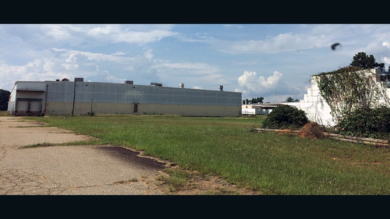 The shuttered Peanut Corp. of America plant haunts the town of Blakely, Georgia.