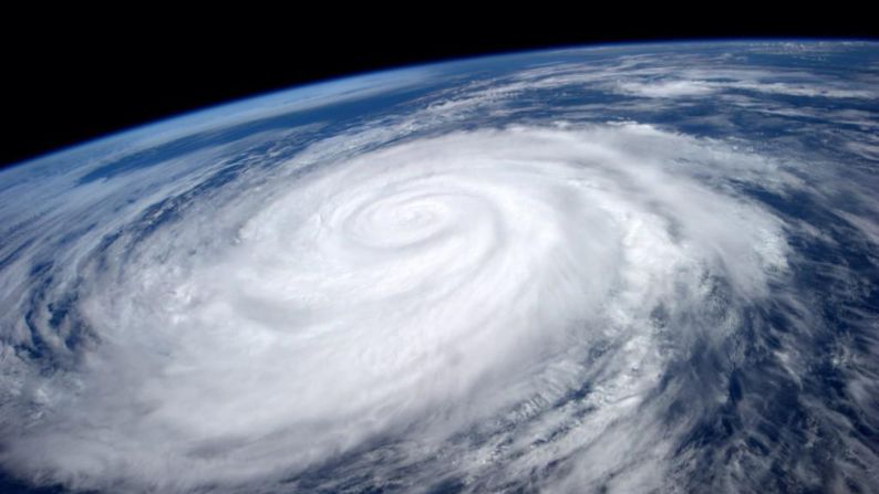Hurricane Marie is seen from the International Space Station on Tuesday August 26. The National Weather Service <a href="http://www.cnn.com/2014/08/27/us/california-big-waves/index.html">issued warnings</a> from more than 100 miles north of Los Angeles down to the border of Mexico.