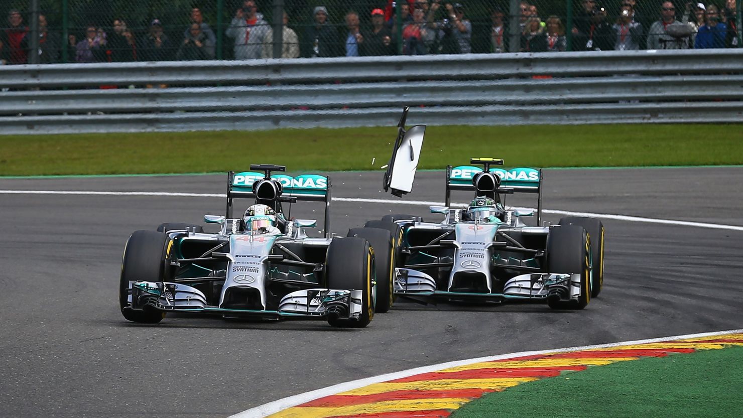 Nico Rosberg's clash with Lewis Hamilton at the Belgium Grand Prix was the latest spat between the Mercedes title rivals.