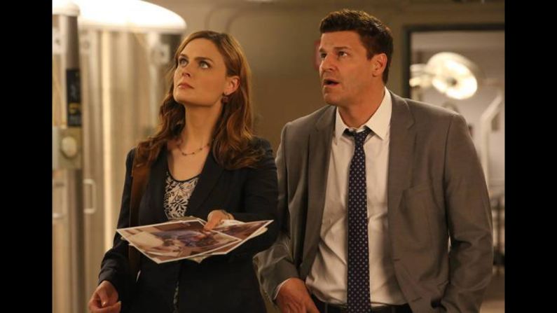 <strong>"Bones" Season 9</strong>: A forensic anthropologist (Emily Deschanel) teams up with an FBI agent (David Boreanaz) to solve crimes in this series. (<strong>Netflix</strong>) 
