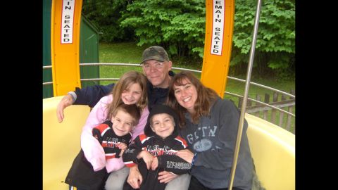 The Stoddard family hangs out at Story Land theme park in New Hampshire. Clockwise from top: Tony and Michelle Stoddard, and their children Cole, Troy and Tara. 