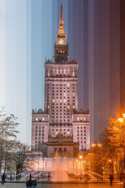 <em>Palace of Culture and Science, Warsaw</em><br /><br />You will often find Silver nestled among tourists and locals, dodging family photos and smart phone holders as he tries to get flawless shots. "People do what I'm doing constantly! It's so funny, everyone is taking pictures, taking selfies, doing all these things right in front of me"