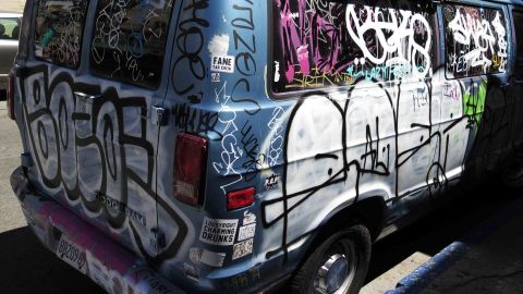 Taggers spray-paint initials, names, words, acronyms and other lettering across virtually any surface they choose.