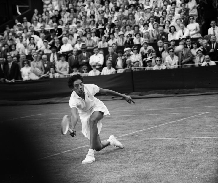 Gibson won the French Open in 1956 before winning both Wimbledon and U.S. Nationals crowns in 1957 and 1958.